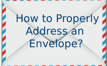 How to Properly address an envelope